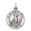 Lex & Lu Sterling Silver Antiqued Saint Elizabeth Seton Medal LAL105385 - Lex & Lu