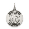 Lex & Lu Sterling Silver Antiqued Saint Anne Medal LAL105387 - Lex & Lu