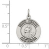 Lex & Lu Sterling Silver Antiqued St. Gerard Medal Pendant - 3 - Lex & Lu