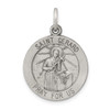 Lex & Lu Sterling Silver Antiqued Saint Gerard Medal LAL105398 - Lex & Lu