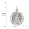 Lex & Lu Sterling Silver Antiqued Saint John Medal LAL105399 - 3 - Lex & Lu Lex & Lu Sterling Silver Antiqued Saint John Medal LAL105399 - 3 - Lex & Lu