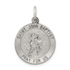 Lex & Lu Sterling Silver Antiqued Saint John the Baptist Medal LAL105401 - Lex & Lu