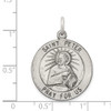 Lex & Lu Sterling Silver Antiqued Saint Peter Medal LAL105417 - 3 - Lex & Lu