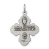 Lex & Lu Sterling Silver Antiqued 4-way Medal LAL105425 - 4 - Lex & Lu