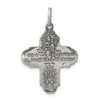 Lex & Lu Sterling Silver Antiqued 4-way Medal LAL105427 - 4 - Lex & Lu Lex & Lu Sterling Silver Antiqued 4-way Medal LAL105427 - 4 - Lex & Lu