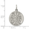 Lex & Lu Sterling Silver Antiqued Holy Spirit Medal LAL105472 - 3 - Lex & Lu