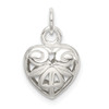 Lex & Lu Sterling Silver Heart Charm LAL105500 - Lex & Lu