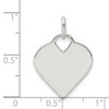 Lex & Lu Sterling Silver Polished Heart Charm LAL105524 - 3 - Lex & Lu