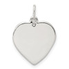 Lex & Lu Sterling Silver Small Heart Charm - Lex & Lu