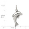 Lex & Lu Sterling Silver Antiqued Dolphin Pendant - 3 - Lex & Lu