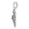 Lex & Lu Sterling Silver Antiqued Sea Turtle Charm - 2 - Lex & Lu