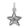 Lex & Lu Sterling Silver Antique Starfish Charm - Lex & Lu