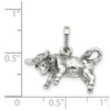 Lex & Lu Sterling Silver Antiqued Taurus Pendant - 3 - Lex & Lu