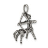 Lex & Lu Sterling Silver Antiqued Sagittarius Pendant - 5 - Lex & Lu