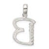 Lex & Lu Sterling Silver CZ Initial B Pendant LAL105885 - 4 - Lex & Lu