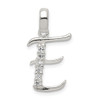 Lex & Lu Sterling Silver CZ Initial E Pendant LAL105888 - Lex & Lu