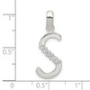 Lex & Lu Sterling Silver CZ Initial S Pendant LAL105901 - 4 - Lex & Lu