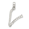 Lex & Lu Sterling Silver CZ Initial V Pendant LAL105903 - 3 - Lex & Lu