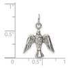 Lex & Lu Sterling Silver Antiqued Dove Charm - 3 - Lex & Lu