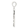 Lex & Lu Sterling Silver You Are Never Alone Antiqued Footprint Pendant - 2 - Lex & Lu