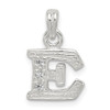 Lex & Lu Sterling Silver CZ Initial E Pendant LAL105991 - Lex & Lu