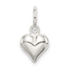 Lex & Lu Sterling Silver Puff Heart Charm - Lex & Lu