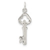 Lex & Lu Sterling Silver Key Charm LAL106010 - 4 - Lex & Lu