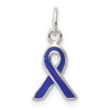 Lex & Lu Sterling Silver Blue Enameled Awareness Charm - Lex & Lu