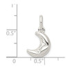 Lex & Lu Sterling Silver 3-D Half Moon Charm - 3 - Lex & Lu