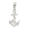 Lex & Lu Sterling Silver Anchor & Rope Pendant - 4 - Lex & Lu