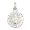 Lex & Lu Sterling Silver Polished Sand Dollar Charm - 4 - Lex & Lu