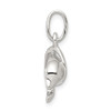 Lex & Lu Sterling Silver Dolphin Diving Through Hoop Charm - 2 - Lex & Lu