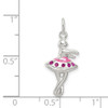 Lex & Lu Sterling Silver Enameled Ballerina Charm - 3 - Lex & Lu