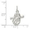 Lex & Lu Sterling Silver Baseball Glove & Bat Charm - 4 - Lex & Lu