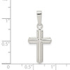 Lex & Lu Sterling Silver Polished Cross Pendant LAL106221 - 3 - Lex & Lu