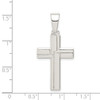 Lex & Lu Sterling Silver Polished Cross Pendant LAL106224 - 3 - Lex & Lu