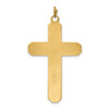 Lex & Lu Sterling Silver w/Rhodium Satin Vermeil Corpus Cross Pendant - 3 - Lex & Lu