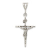 Lex & Lu Sterling Silver Antiqued Crucifix Charm LAL106243 - Lex & Lu