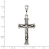 Lex & Lu Sterling Silver Antiqued Crucifix Charm LAL106254 - 3 - Lex & Lu