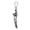 Lex & Lu Sterling Silver Antiqued Mariner Crucifix Charm LAL106257 - 2 - Lex & Lu