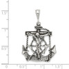 Lex & Lu Sterling Silver Antiqued Mariner Crucifix Charm LAL106257 - 3 - Lex & Lu