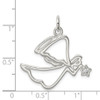 Lex & Lu Sterling Silver CZ Angel Pendant LAL106272 - 3 - Lex & Lu