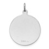 Lex & Lu Sterling Silver w/Rhodium Brushed Confirmation Medal Pendant - 3 - Lex & Lu