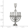 Lex & Lu Sterling Silver Antiqued Menorah Charm LAL106300 - 3 - Lex & Lu