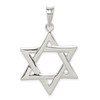 Lex & Lu Sterling Silver Polished Star of David Pendant LAL106305 - Lex & Lu