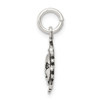 Lex & Lu Sterling Silver Antiqued Sun Charm LAL106342 - 2 - Lex & Lu