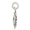 Lex & Lu Sterling Silver Antiqued Sun Charm LAL106343 - 2 - Lex & Lu
