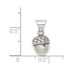 Lex & Lu Sterling Silver Acorn Pendant - 3 - Lex & Lu