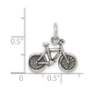 Lex & Lu Sterling Silver Antiqued Bicycle Charm - 4 - Lex & Lu