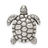 Lex & Lu Sterling Silver Antiqued Turtle Charm LAL106422 - Lex & Lu